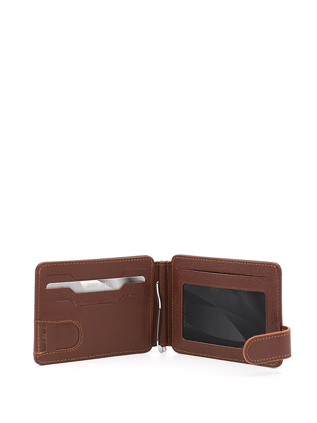 Kahverengi TABA KAHVE MEL. Hakiki Deri Unisex Kartlık-2