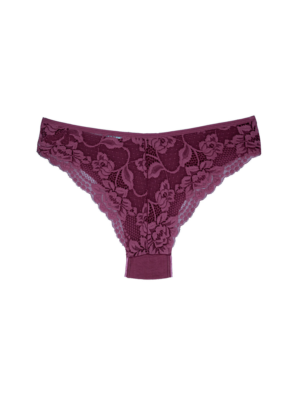 Karışık Pamuklu Arkası Dantel Kadın Külot 4'lü-6