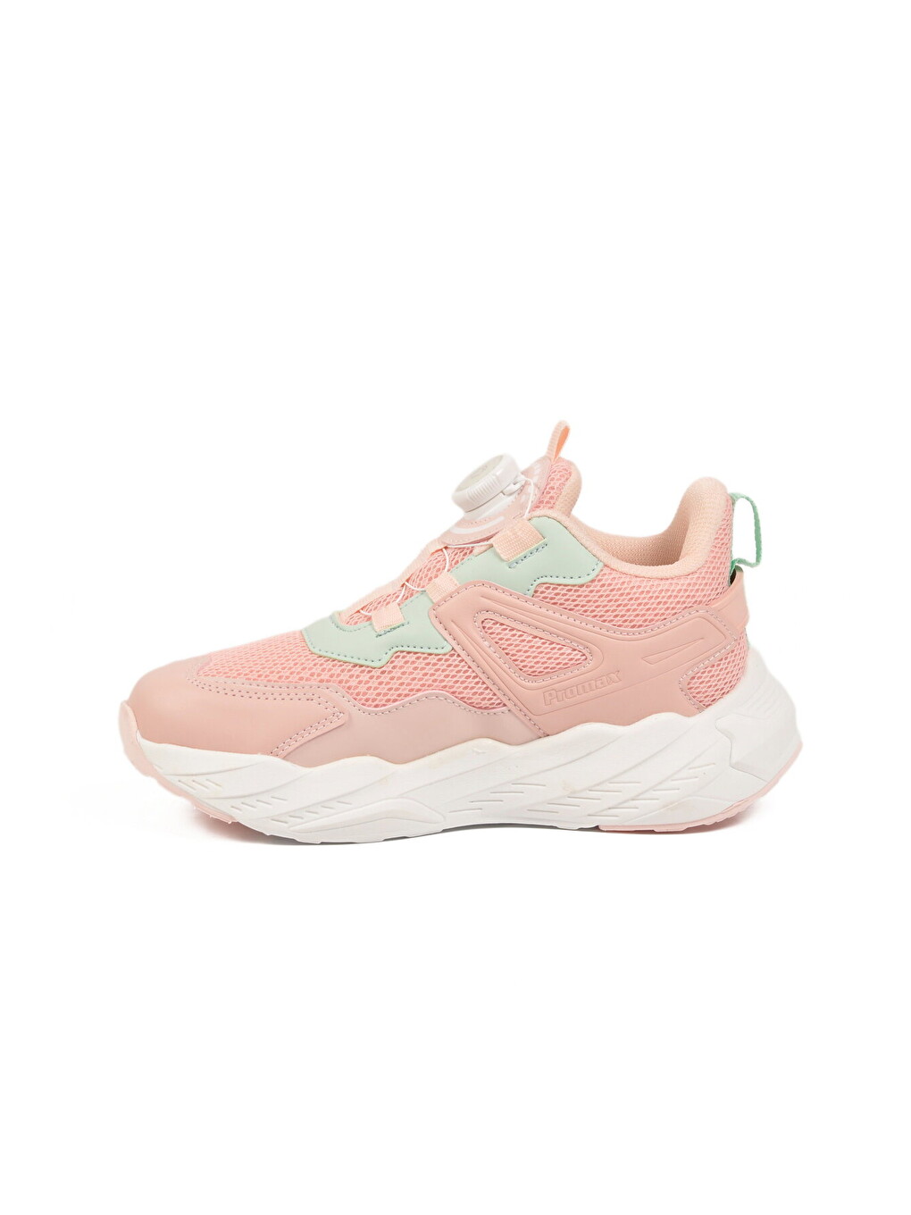Pembe Pudra-Beyaz Misina Bağcıklı Kız Çocuk Spor Ayakkabı 2099 F-3