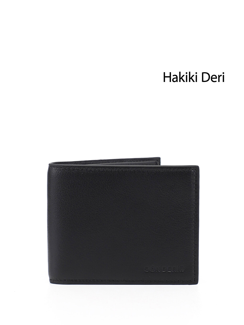 Siyah Erkek SİYAH Hakiki Deri Yatay Cüzdan