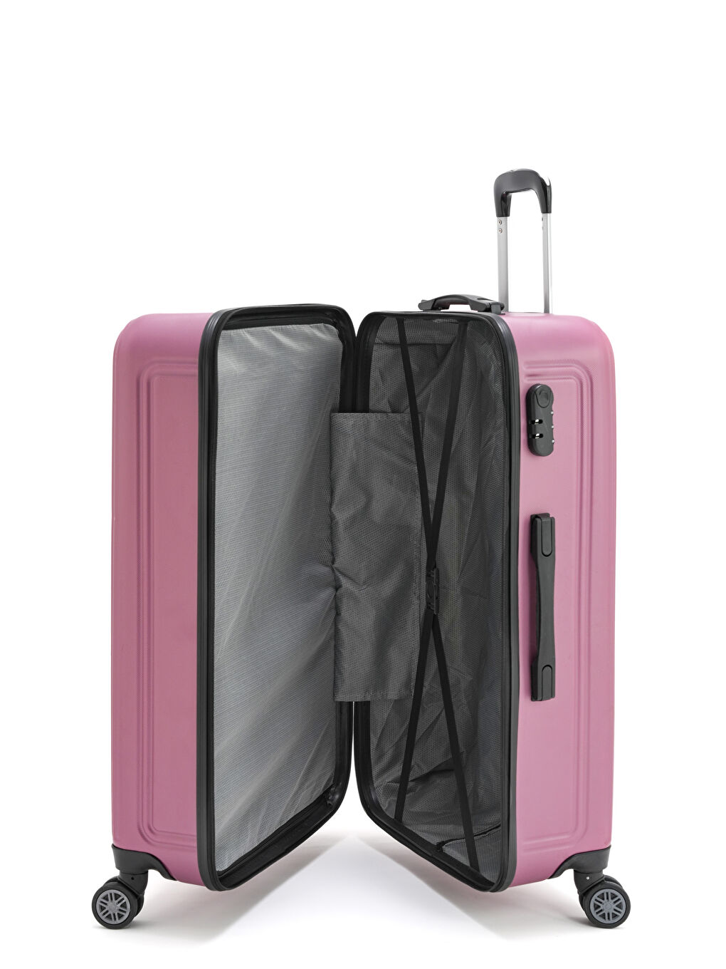 Pembe Abs Dore Valiz Seti-7