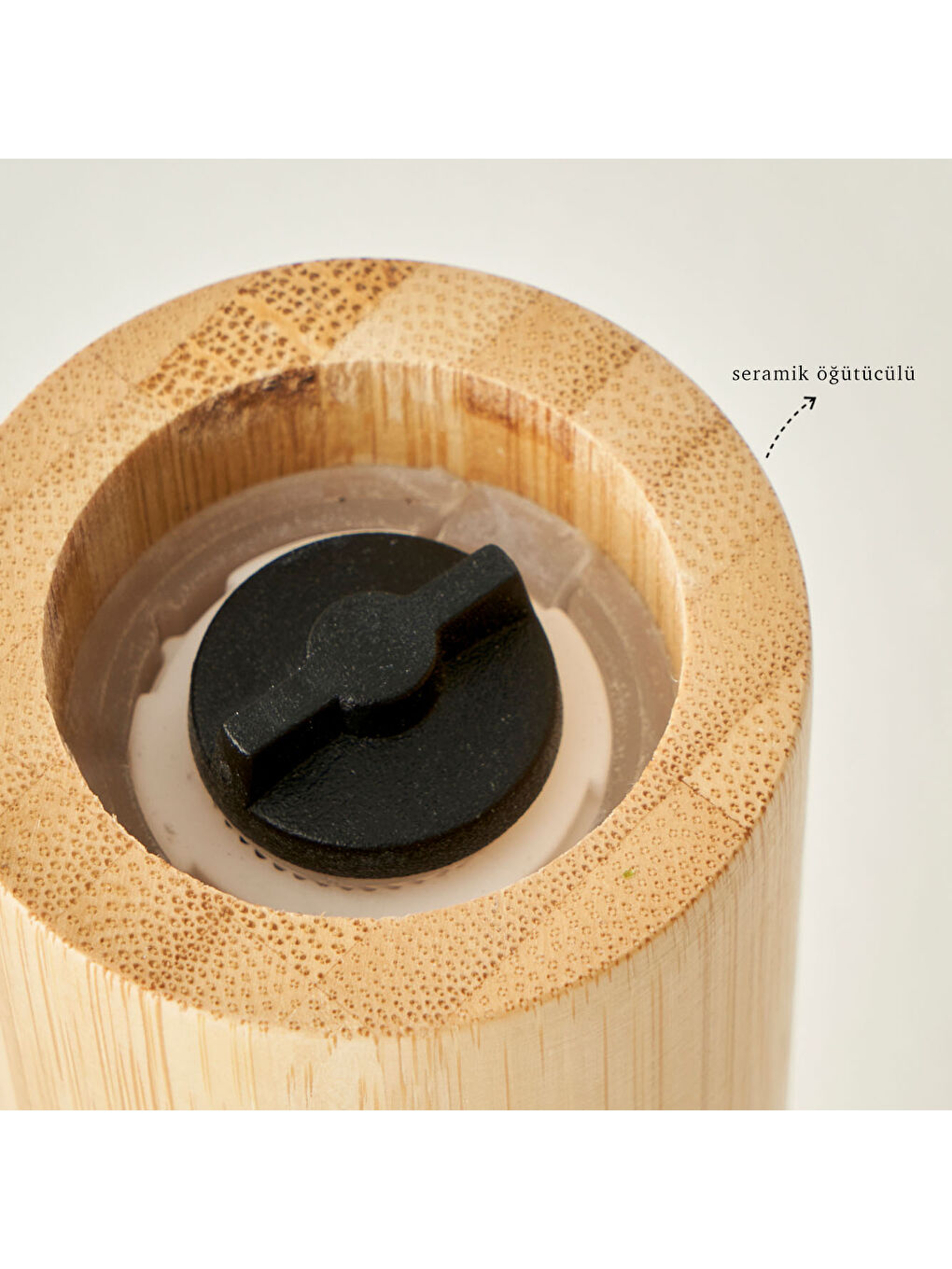 Bej Grace Bambu Değirmen Naturel (17,5x4,5 cm)-1