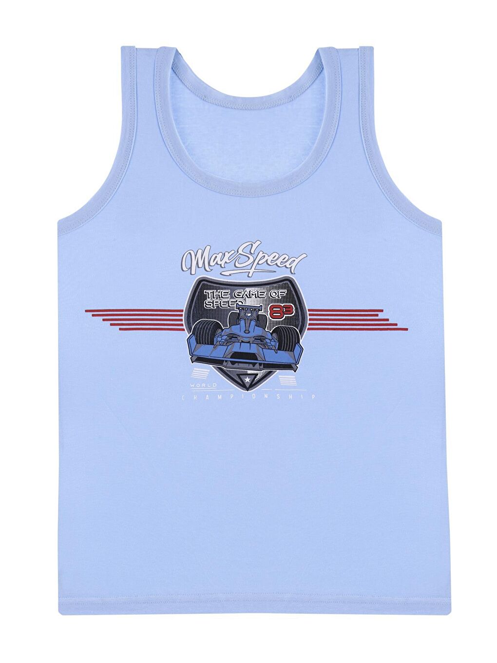 Karışık Erkek Çocuk Atlet Geniş Askılı Baskılı 5'li Paket Garson-2