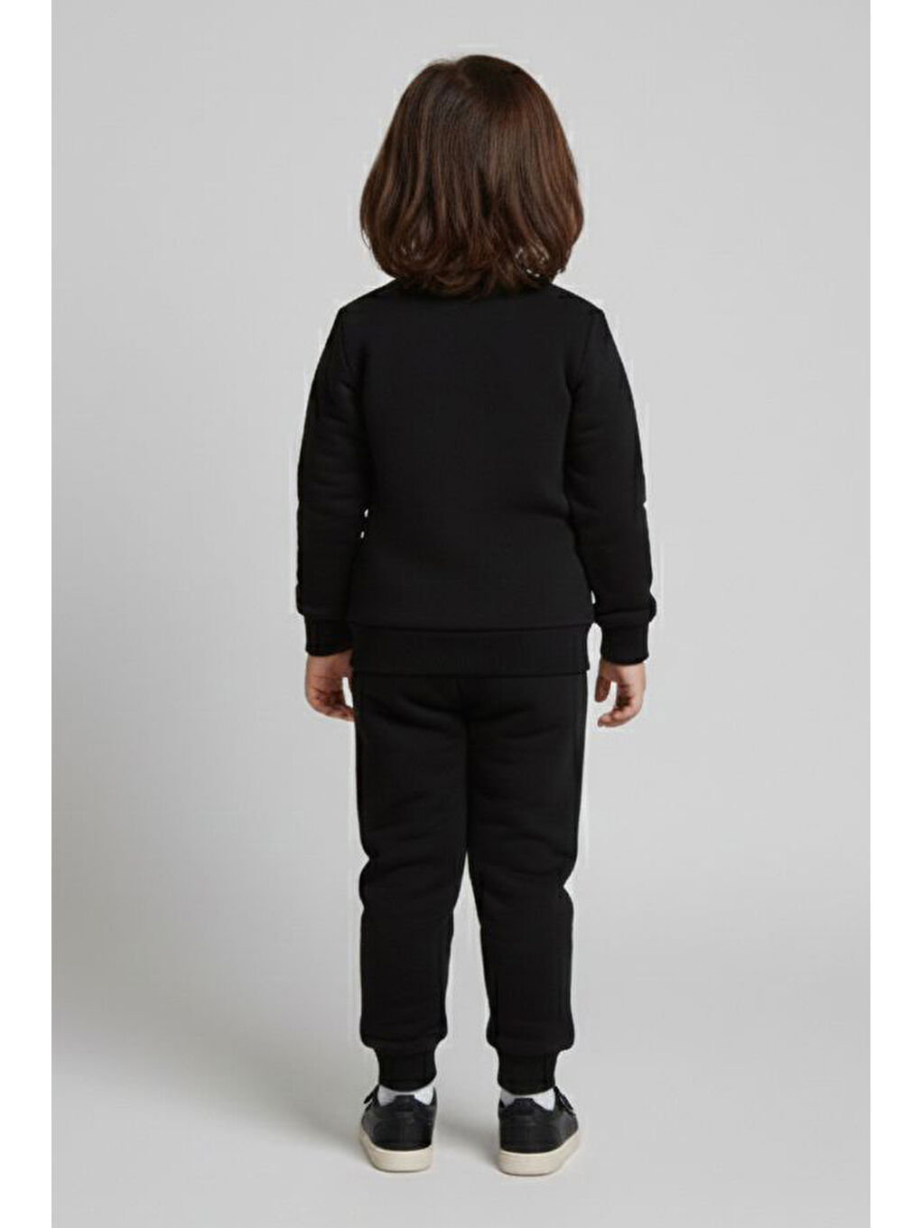 Erkek Çocuk Siyah Baskılı Şardonlu Pijama Takımı - 28100-SIYAH-1