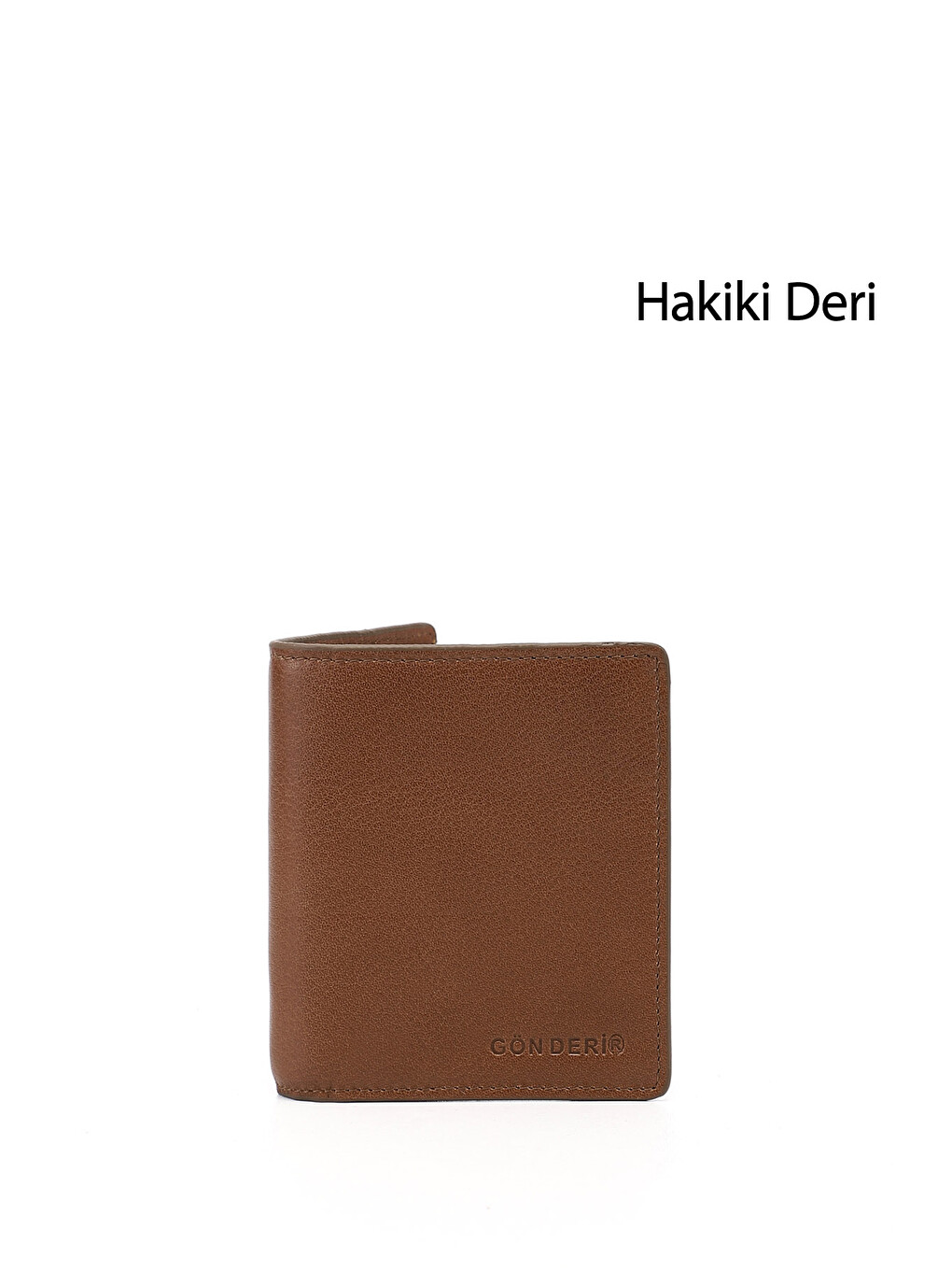 Kahverengi Erkek TABA KAHVE MEL. Hakiki Deri Dikey Cüzdan