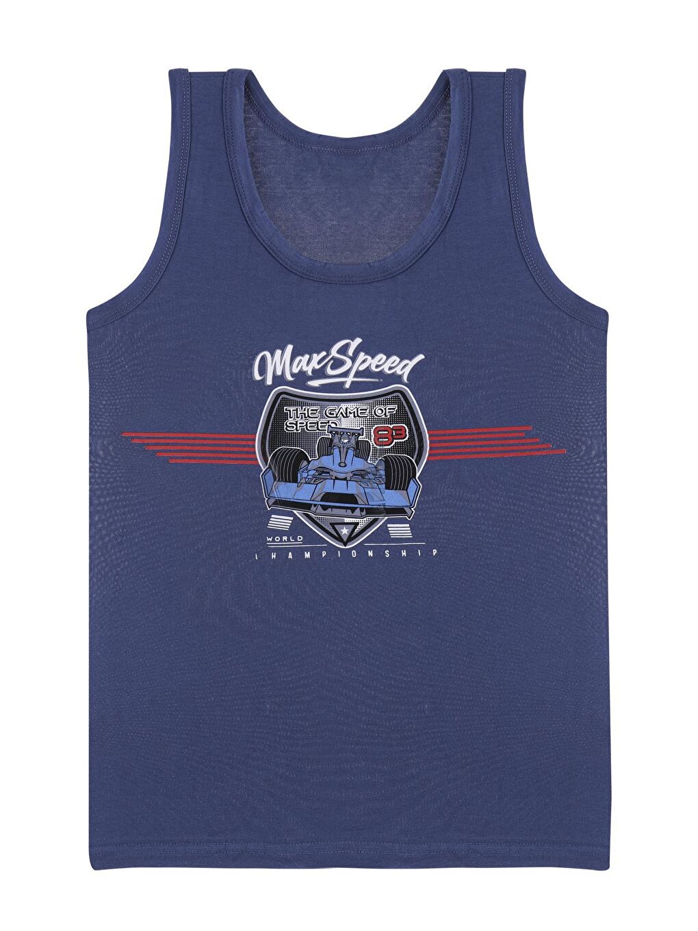 Karışık Erkek Çocuk Atlet Geniş Askılı Baskılı 5'li Paket Garson-3