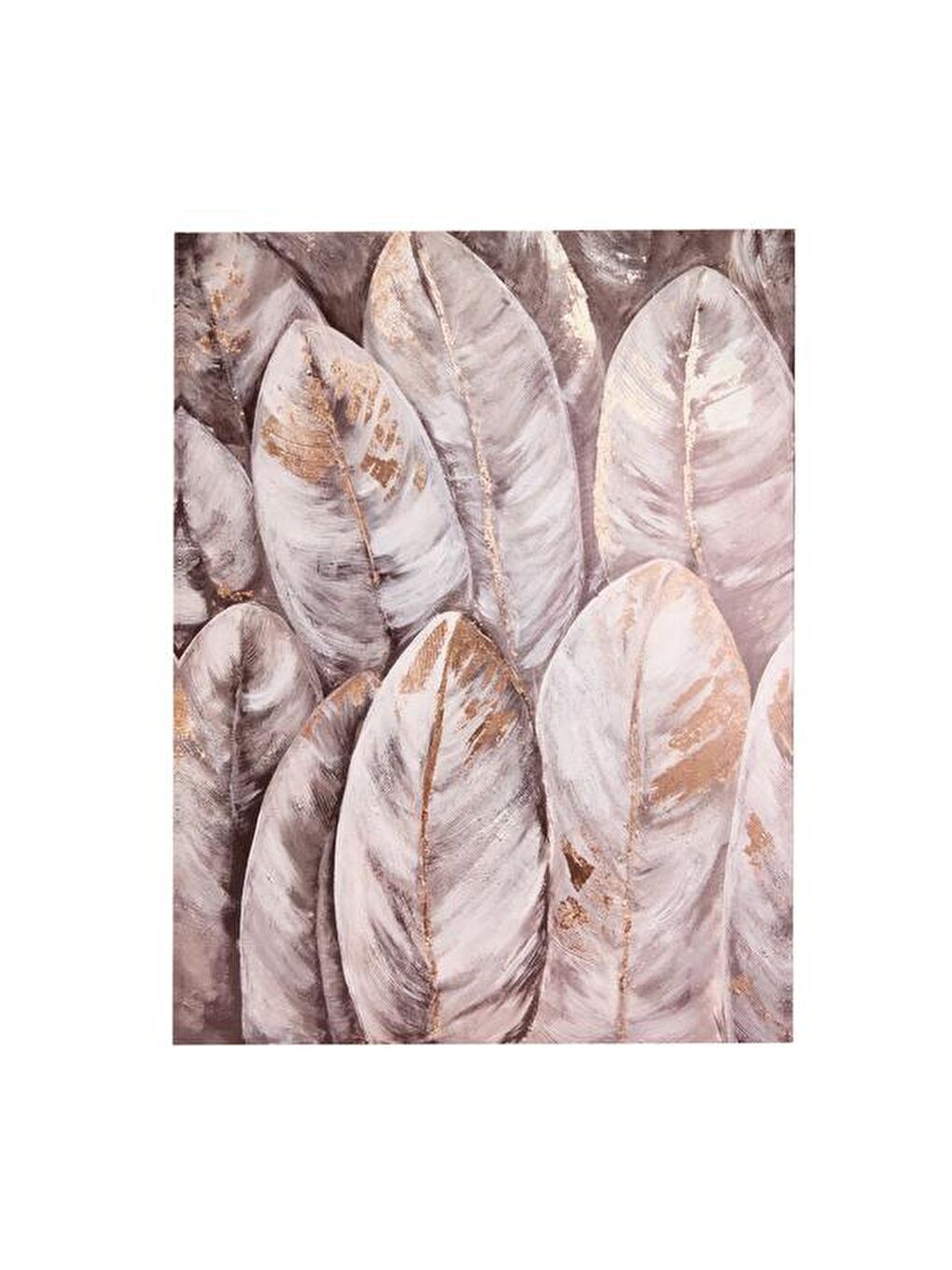 Karışık Deco Feuille Kanvas Tablo - Renkli - 75x100 cm