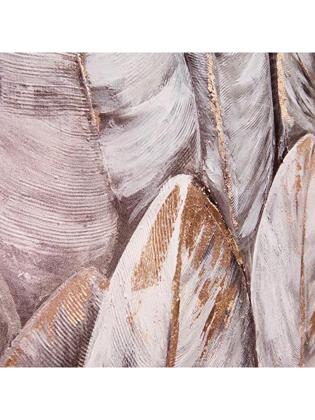 Karışık Deco Feuille Kanvas Tablo - Renkli - 75x100 cm-1