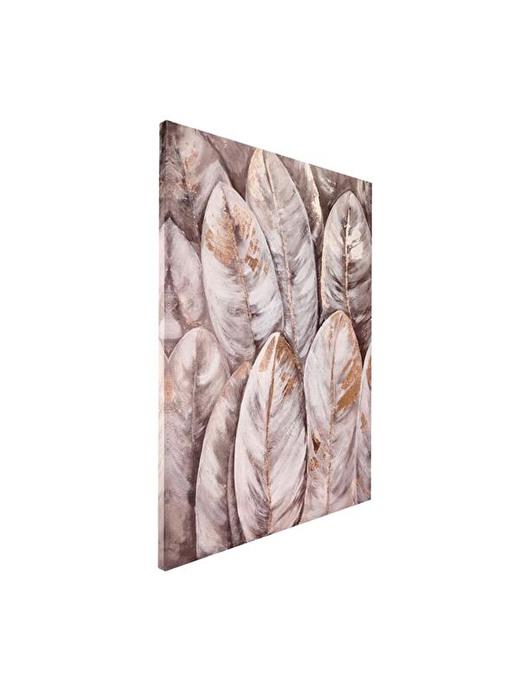 Karışık Deco Feuille Kanvas Tablo - Renkli - 75x100 cm-2