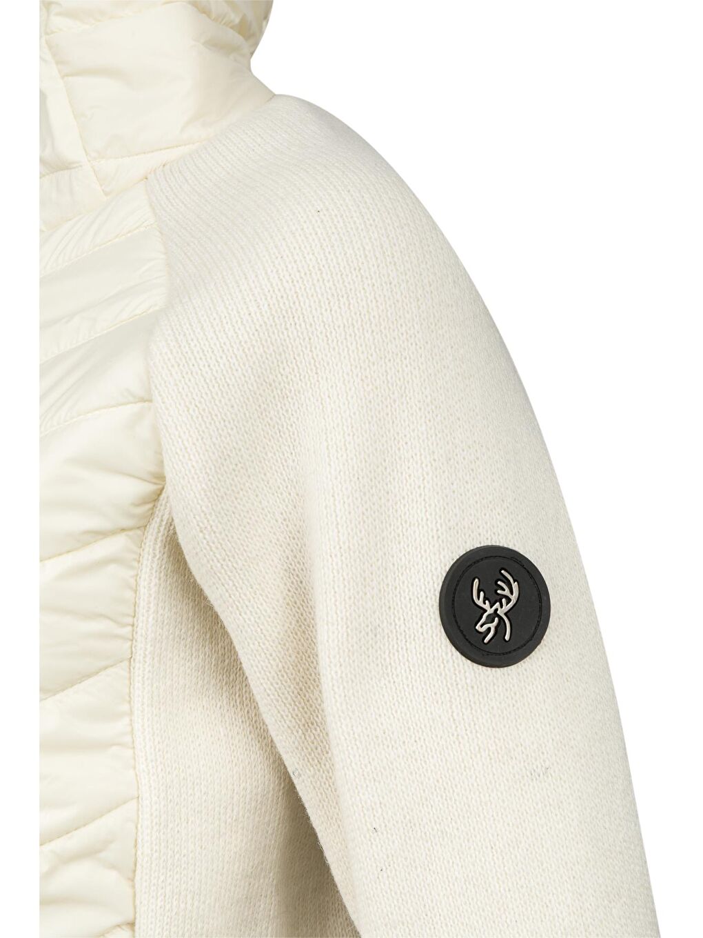 Lisa Kadın Kapüşonlu Tam Fermuarlı Sweat Ekru-2