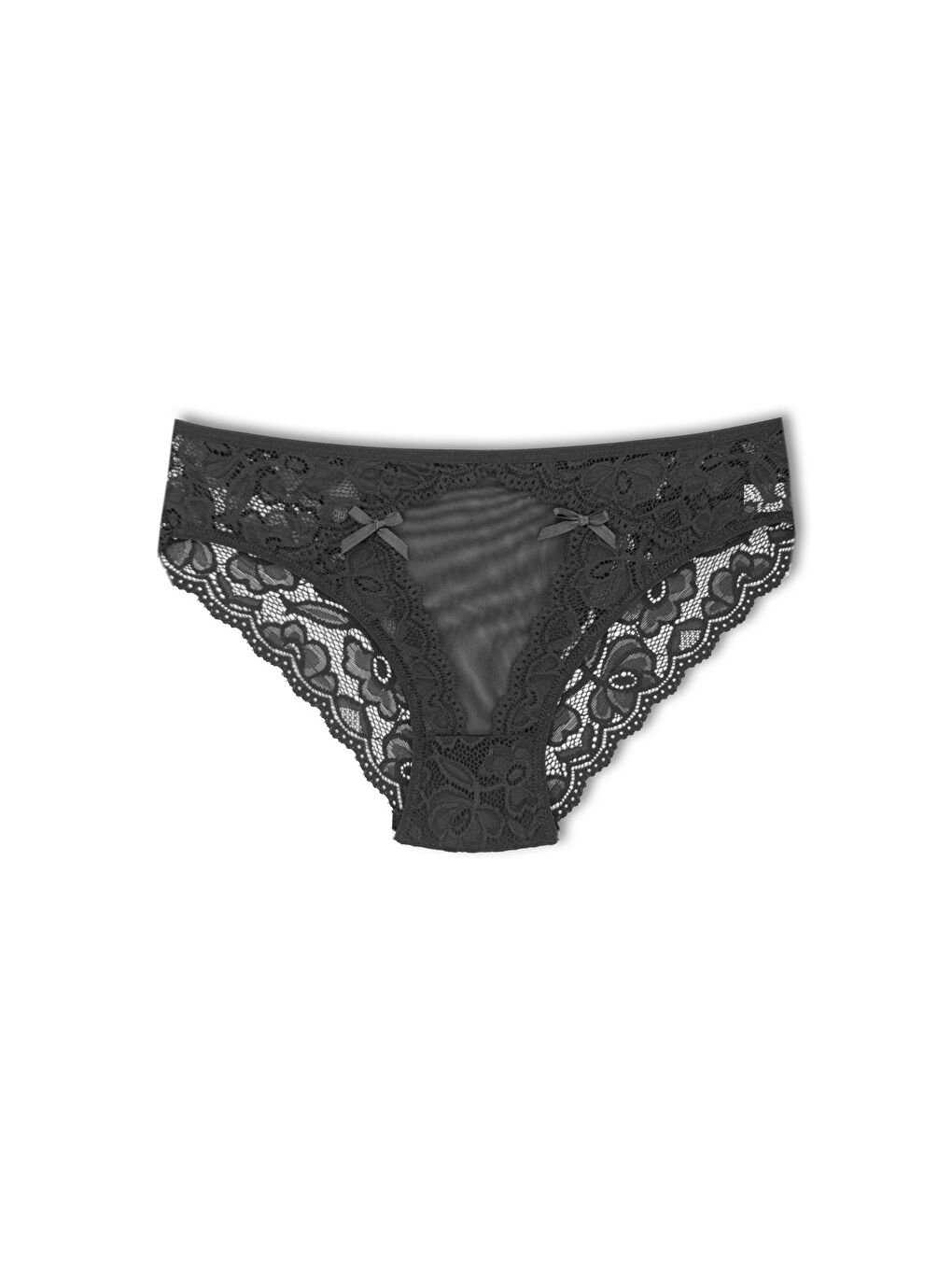 Karışık Dantelli Tüllü Kadın Külot 4'lü-1