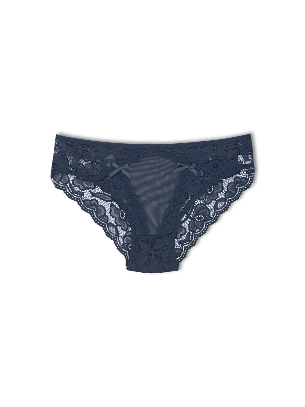 Karışık Dantelli Tüllü Kadın Külot 4'lü-2