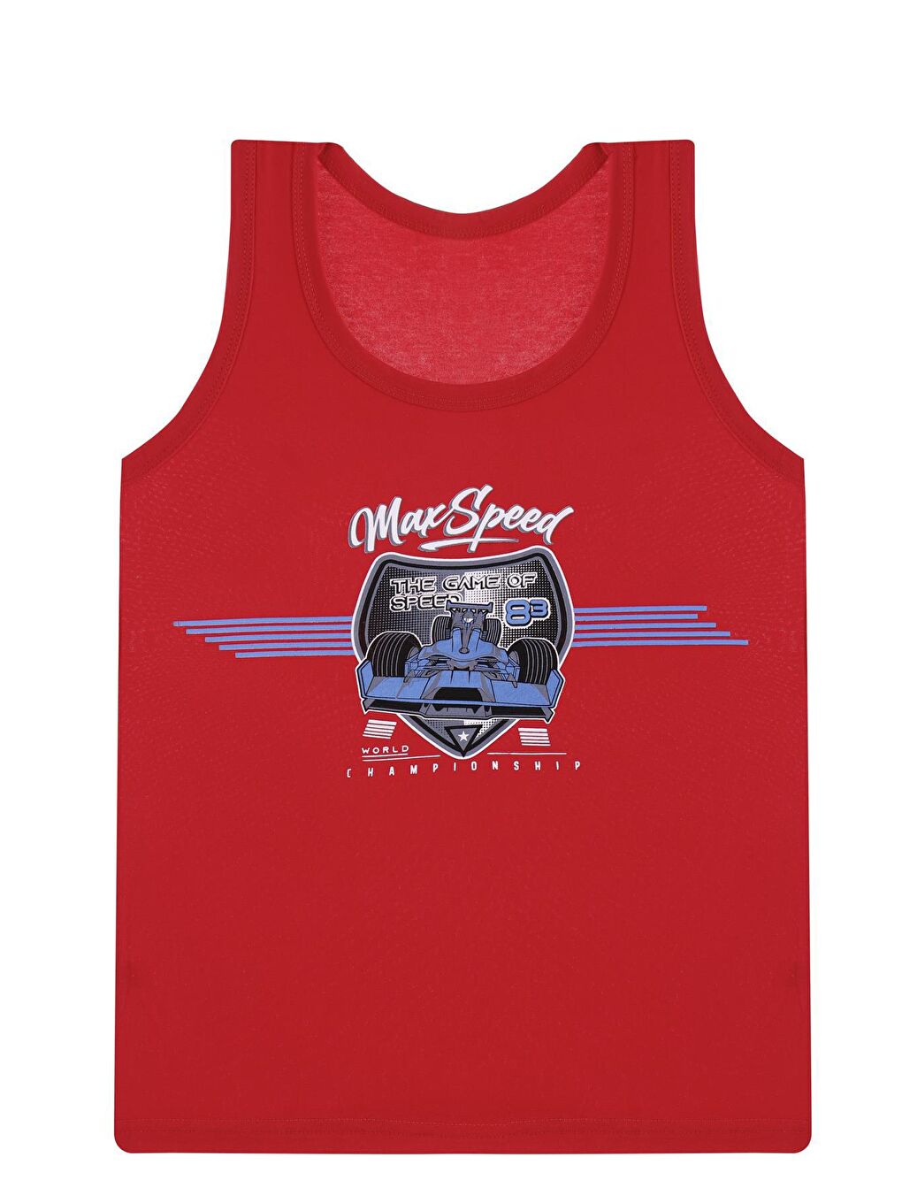 Karışık Erkek Çocuk Atlet Geniş Askılı Baskılı 5'li Paket Garson-4