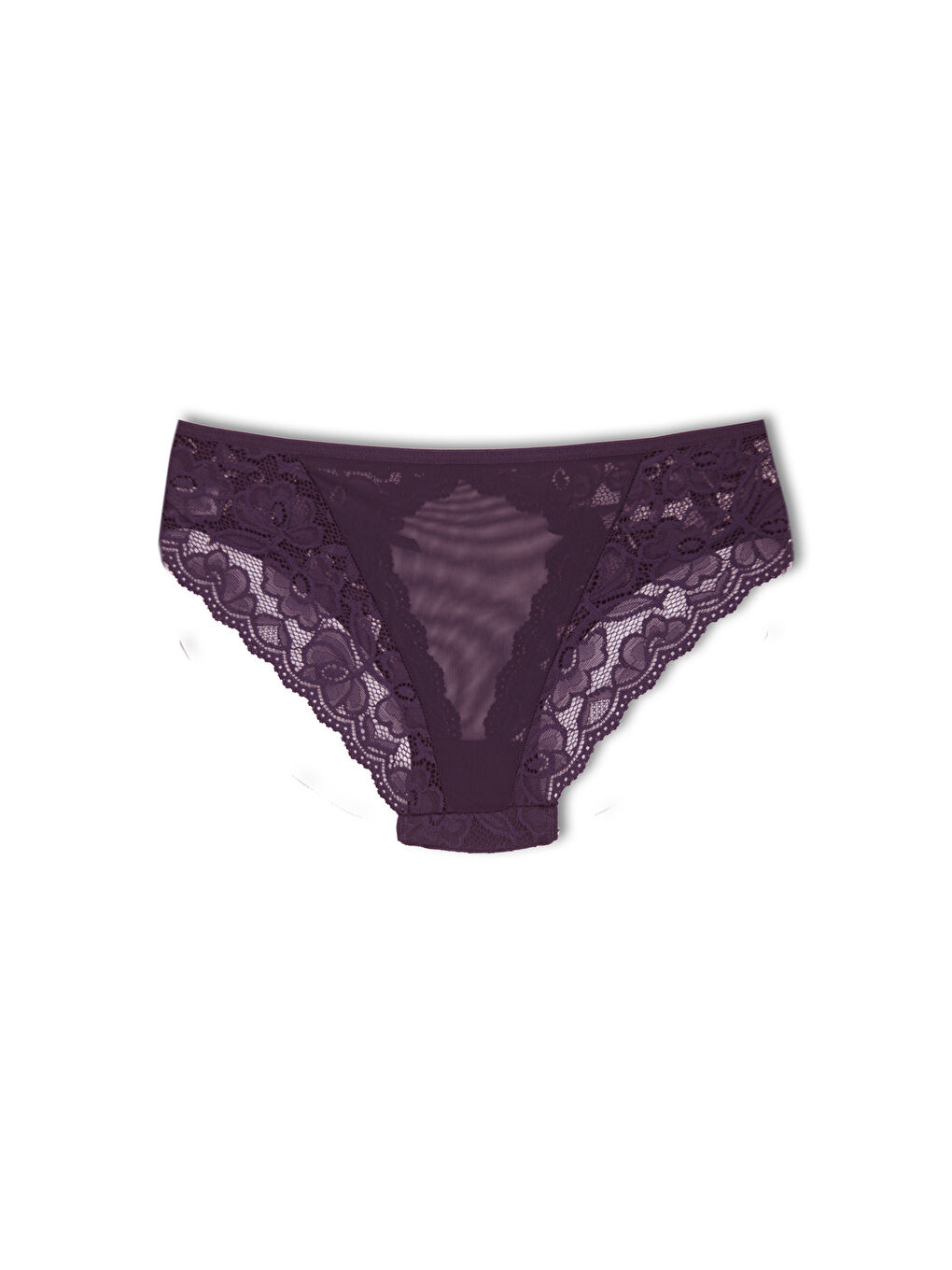 Karışık Dantelli Tüllü Kadın Külot 4'lü-6