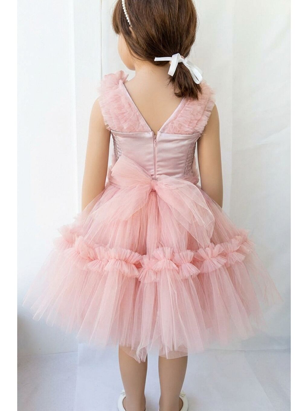 Pembe Kız Çocuk Abiye-2