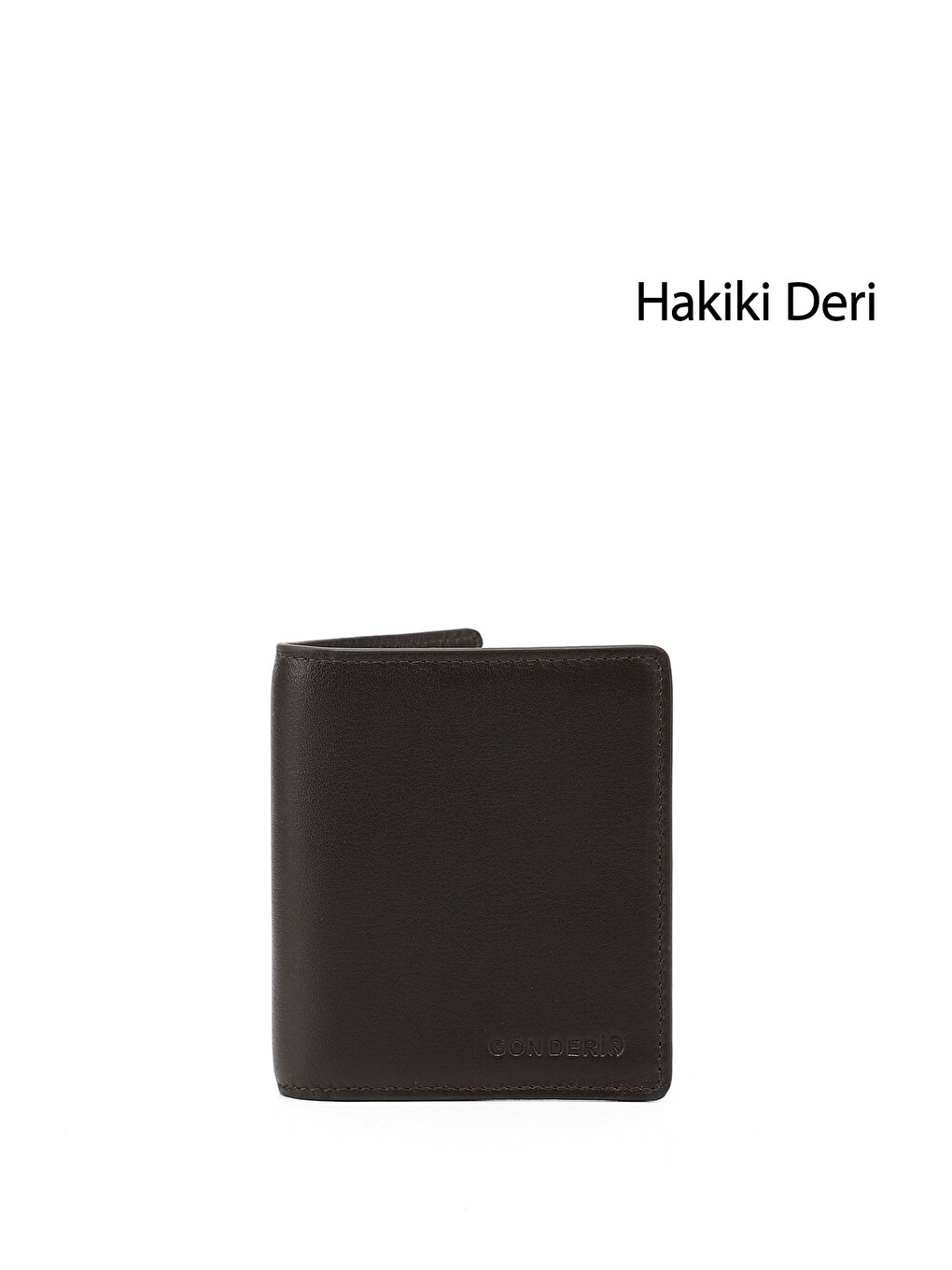 Kahverengi Erkek KAHVERENGİ Hakiki Deri Dikey Cüzdan
