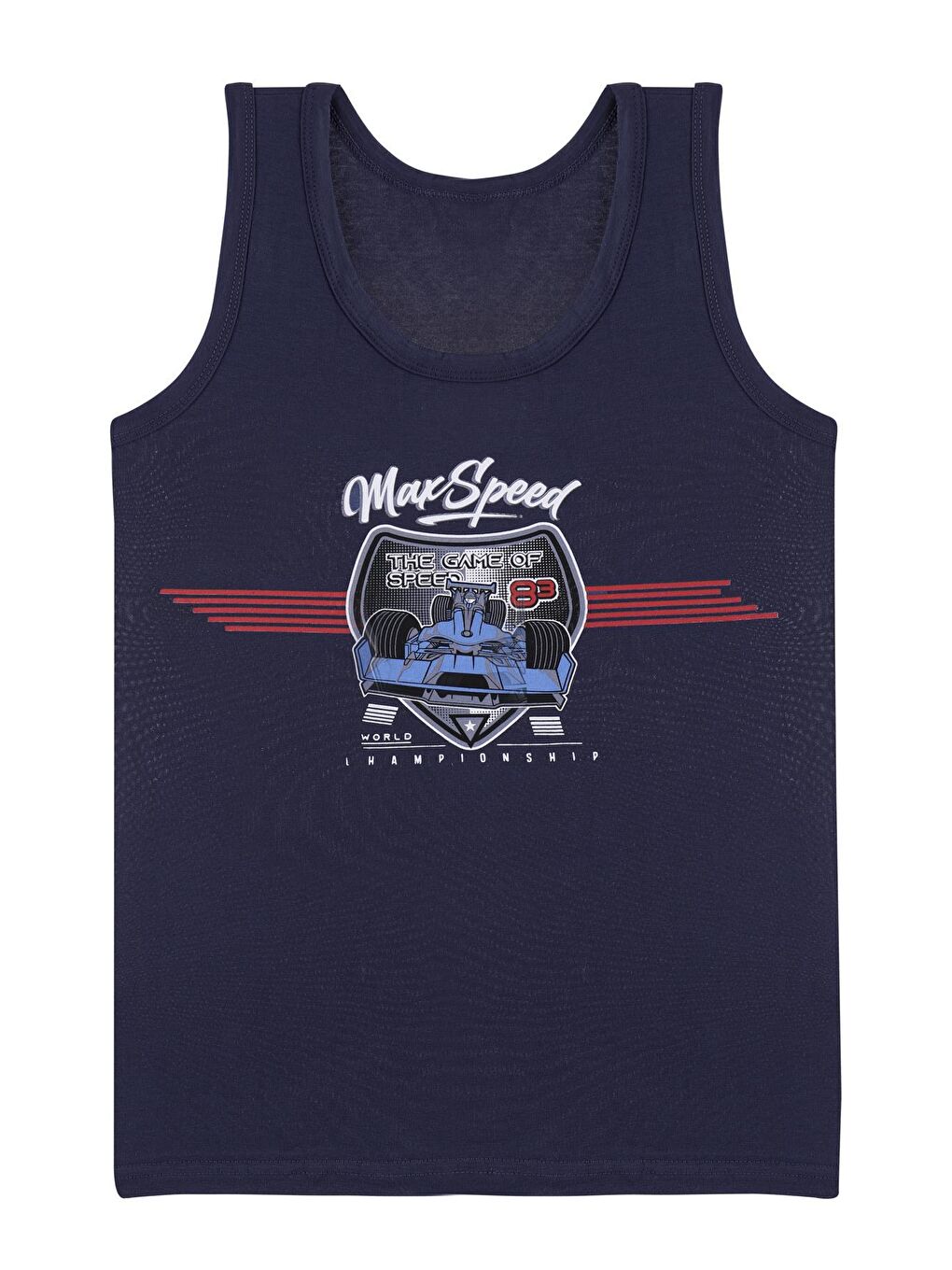 Karışık Erkek Çocuk Atlet Geniş Askılı Baskılı 5'li Paket Garson-5