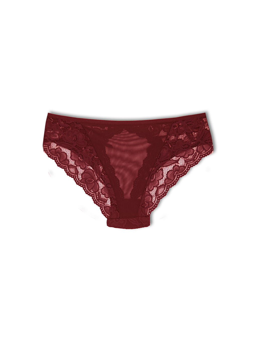 Karışık Dantelli Tüllü Kadın Külot 4'lü-8