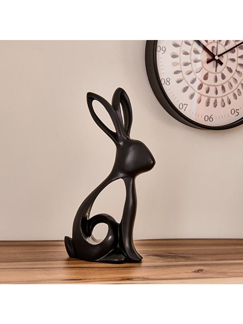 Deco Tavşan Dekor - Siyah - 27 cm