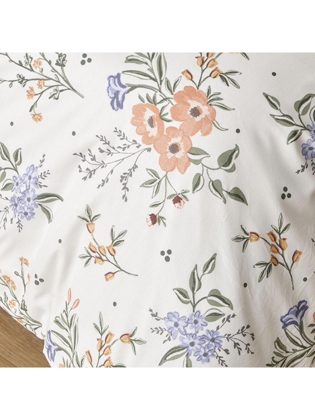 Karışık %100 Pamuk Ranforce Gwen Çift Kişilik Nevresim Seti (200x220 cm)-2