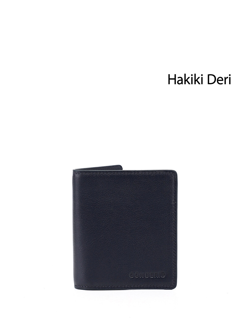 Lacivert Erkek AÇIK LACİVERT Hakiki Deri Dikey Cüzdan