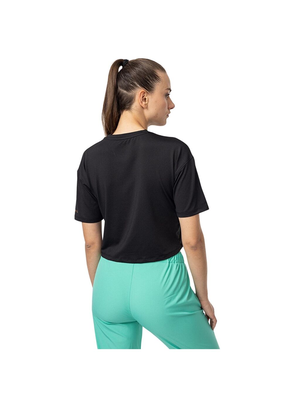 Tati Kadın Siyah Koşu Tişört-4