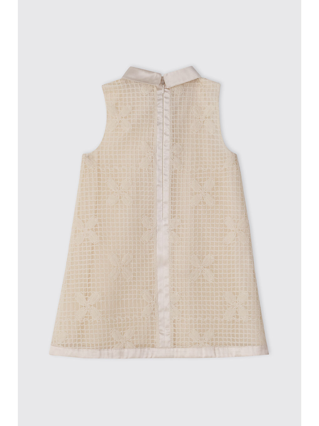 Kız Çocuk Bej Parti Elbisesi-1