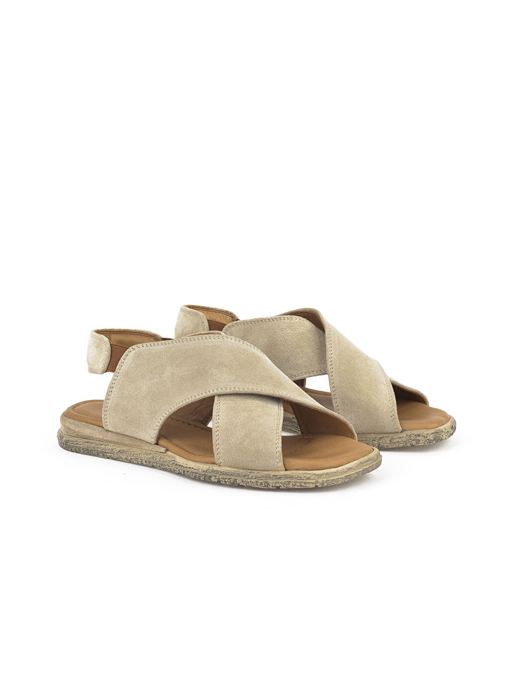 Kadın Hakiki Deri Sandalet 1511047Z706 Bej