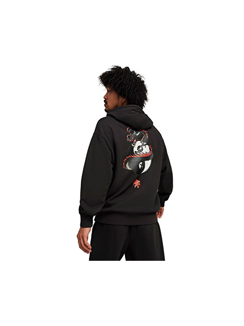 Puma X Staple Graphic Hoodie Erkek Günlük Sweatshirt 62472501 Siyah-1