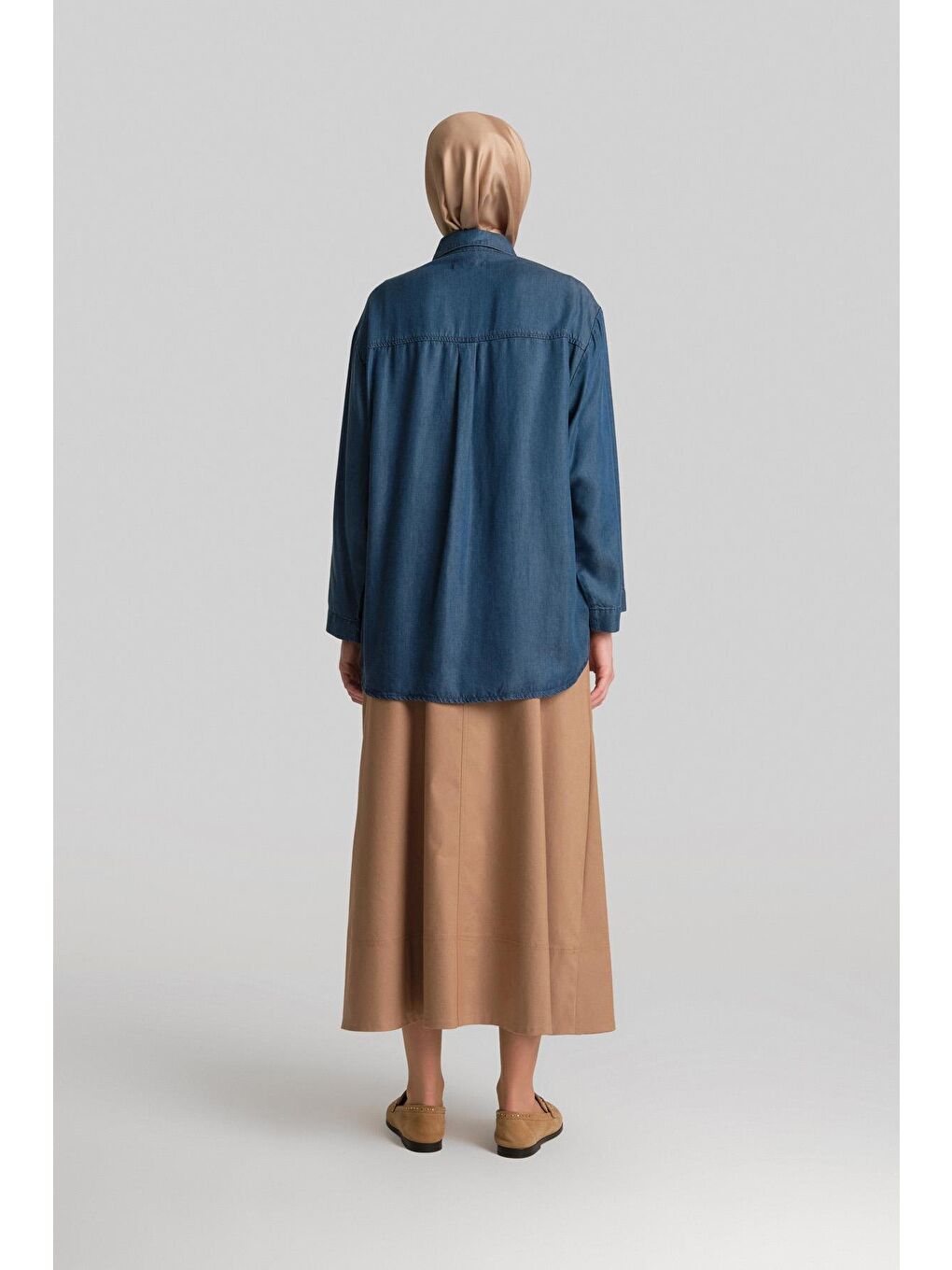 Lyocell Bluz 24Yd3407 Mavi-2