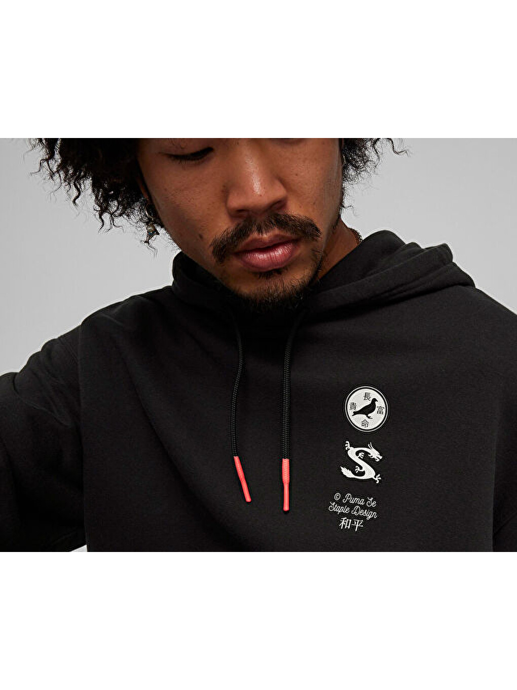 Puma X Staple Graphic Hoodie Erkek Günlük Sweatshirt 62472501 Siyah-3