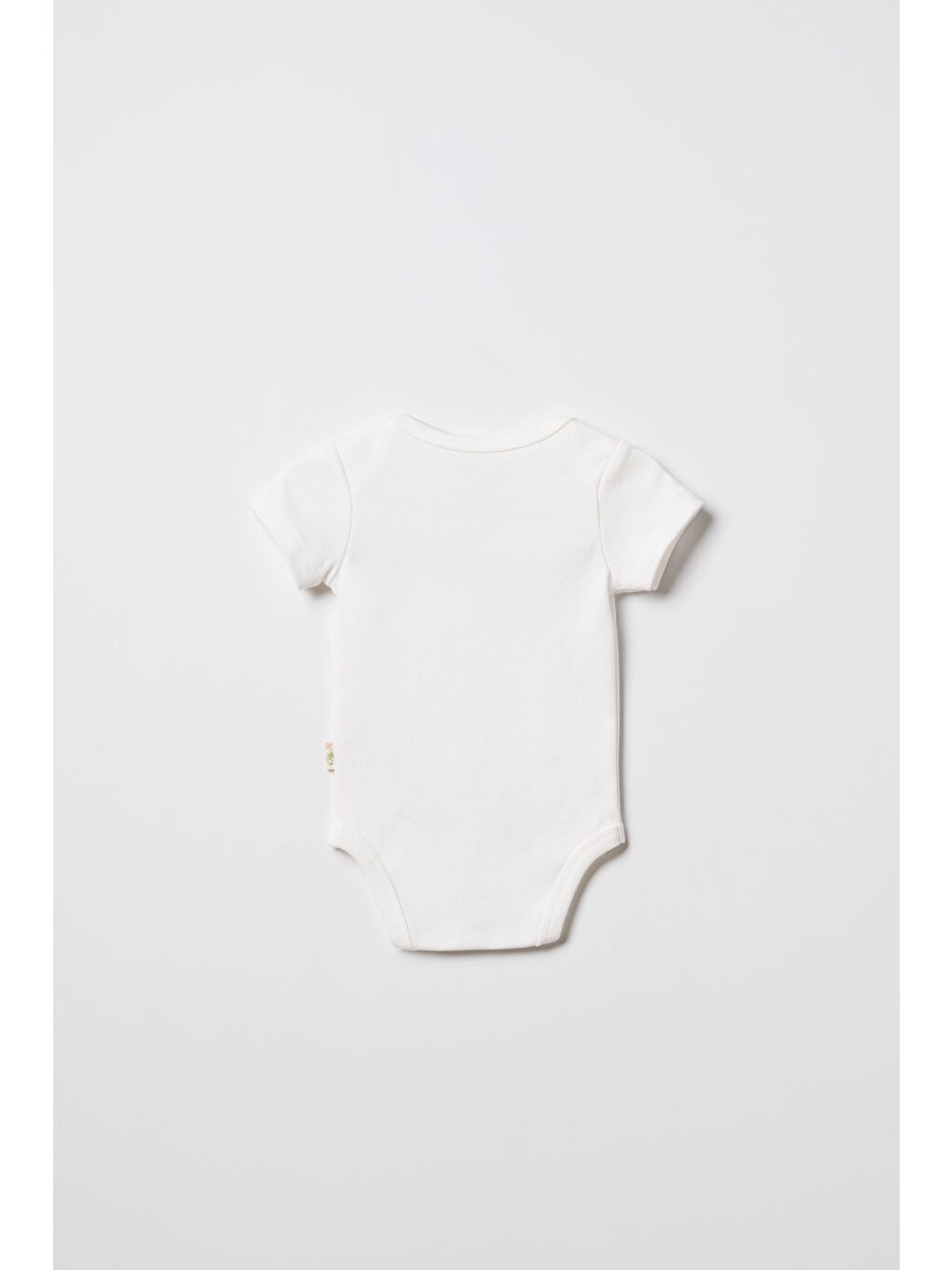 Karışık Unisex Bebek Pamuklu Ekru 2'Li Kısa Kollu Body Seti - Desenli Ve Ayıcık Baskılı-1