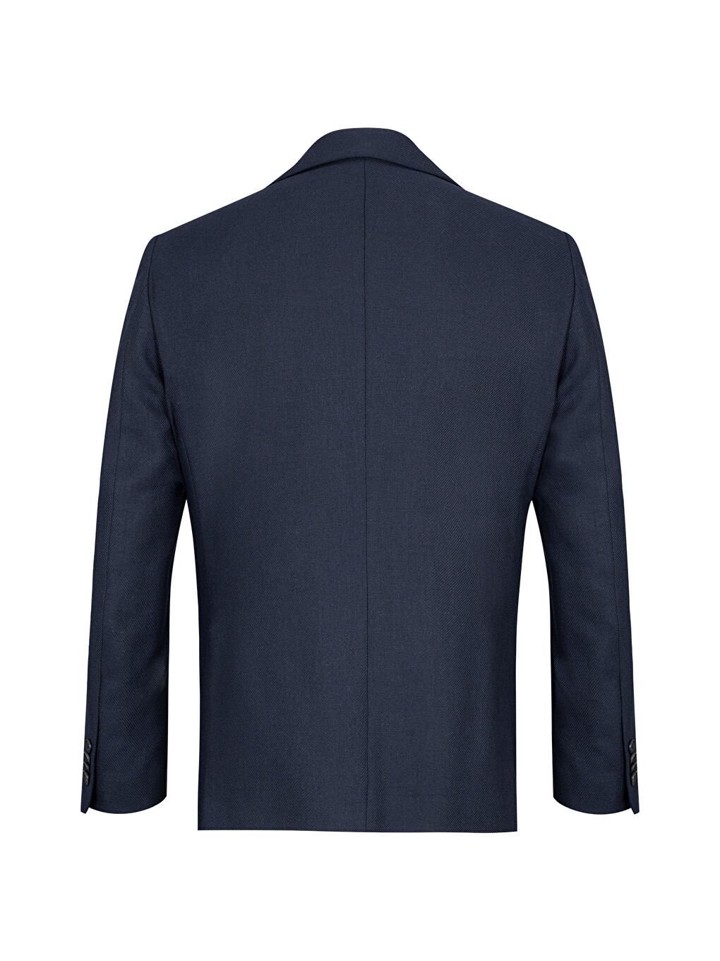 Lacivert Comfort Fit Mono Yaka Yünlü Klaisk Ceket-1