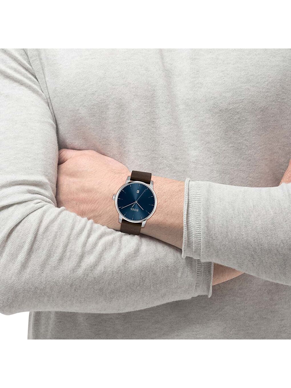 Kahverengi HB1514160 Erkek Kol Saati-3