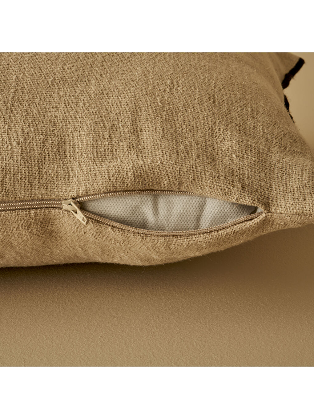 Juliette Keten Dekoratif Yastık Bej (35x50 cm)-2