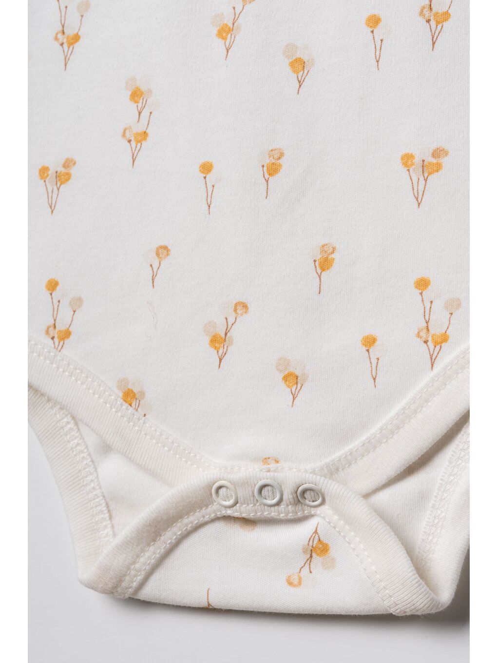 Karışık Unisex Bebek Pamuklu Ekru 2'Li Kısa Kollu Body Seti - Desenli Ve Ayıcık Baskılı-6