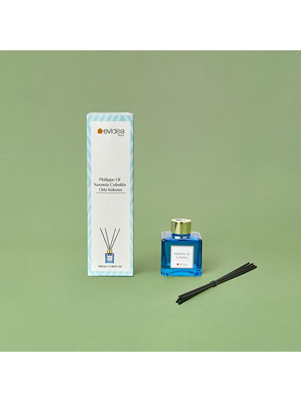 Deco Philippe Of Saxonia Çubuklu Oda Kokusu - Mavi - 100 ml-2