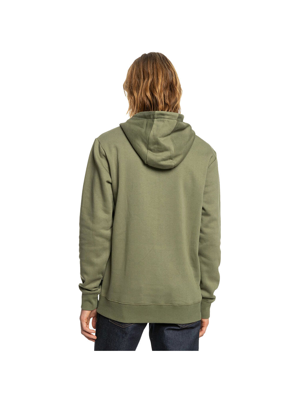 Big Logo Hood Erkek Yeşil Sweatshirt-2