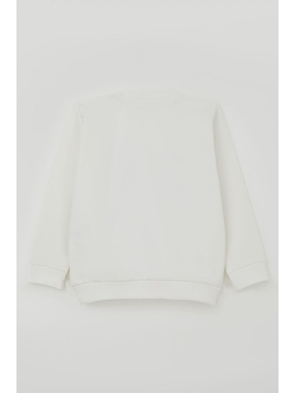 Erkek Bebek Eşofman Takımı Kulaklıklı Köpekçik Nakışlı Beyaz (9 Ay-3 Yaş)-3