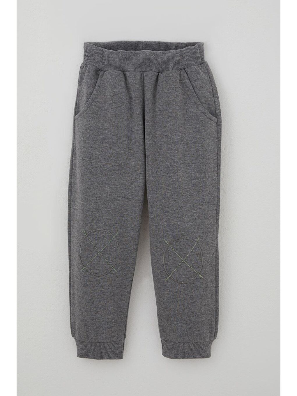 Erkek Çocuk Eşofman Takımı Sevimli Ayıcık Nakışlı Haki Yeşil (1-4 Yaş)-2