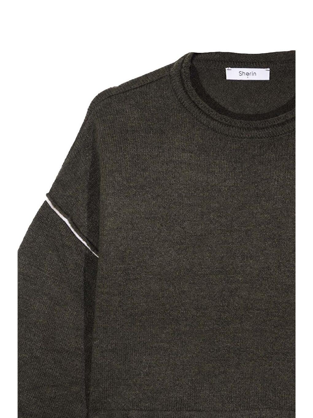 Haki Basic Triko Kazak-6