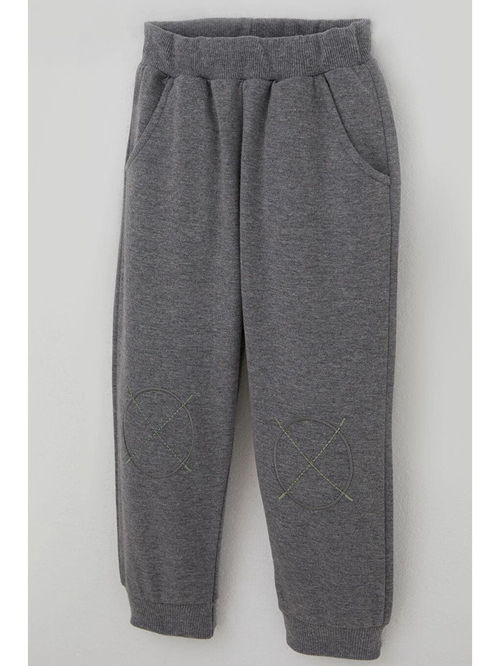 Erkek Çocuk Eşofman Takımı Sevimli Ayıcık Nakışlı Haki Yeşil (1-4 Yaş)-6