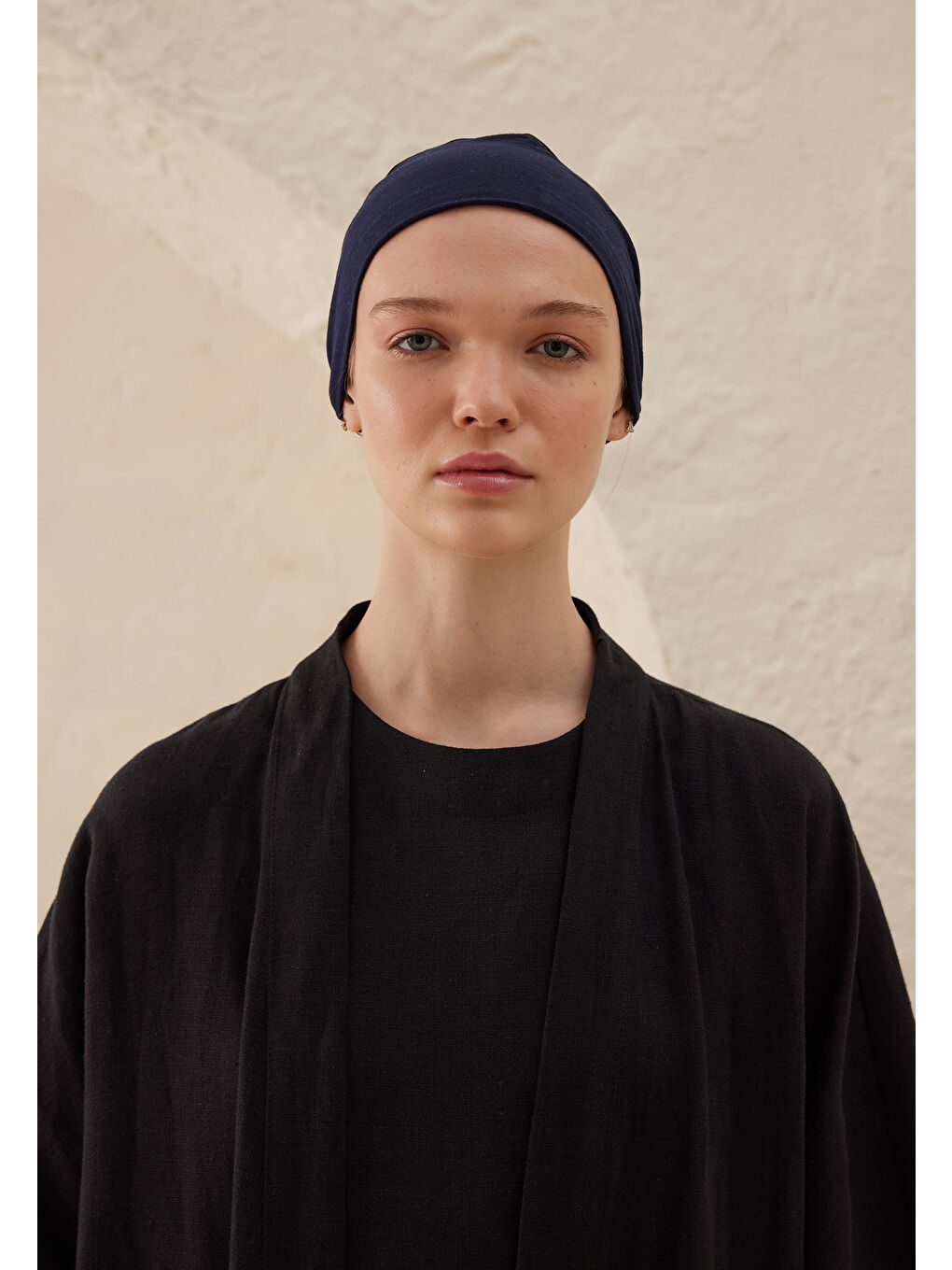 Silikonlu Kaydırmaz Fileli Bone Lacivert-1