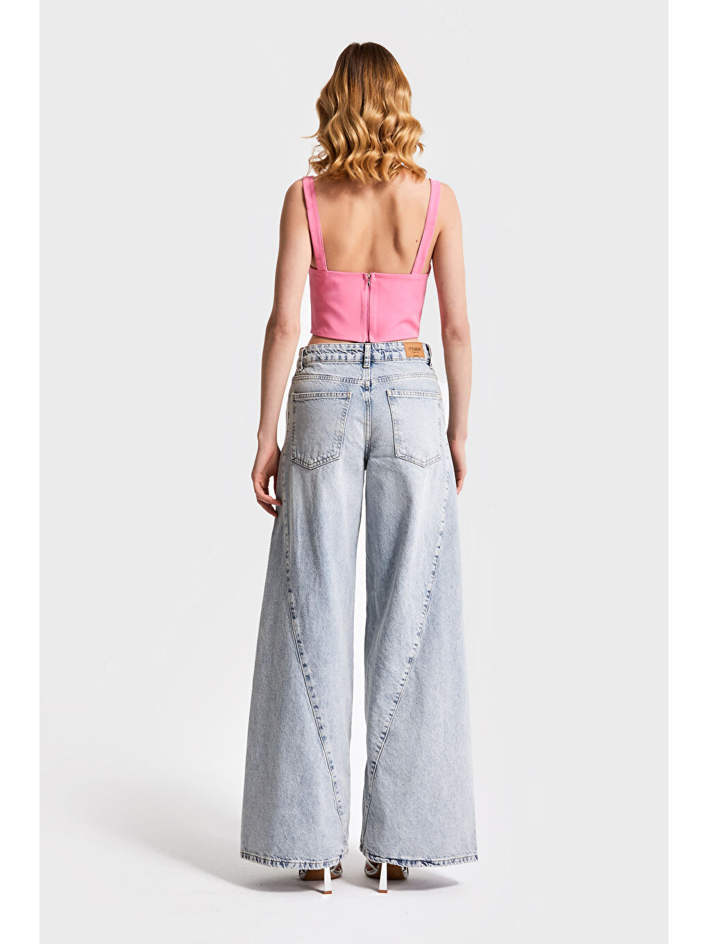 Mavi Kadın Jean Rengi 4S565 Palazzo Fit %100 Pamuk Denim-4