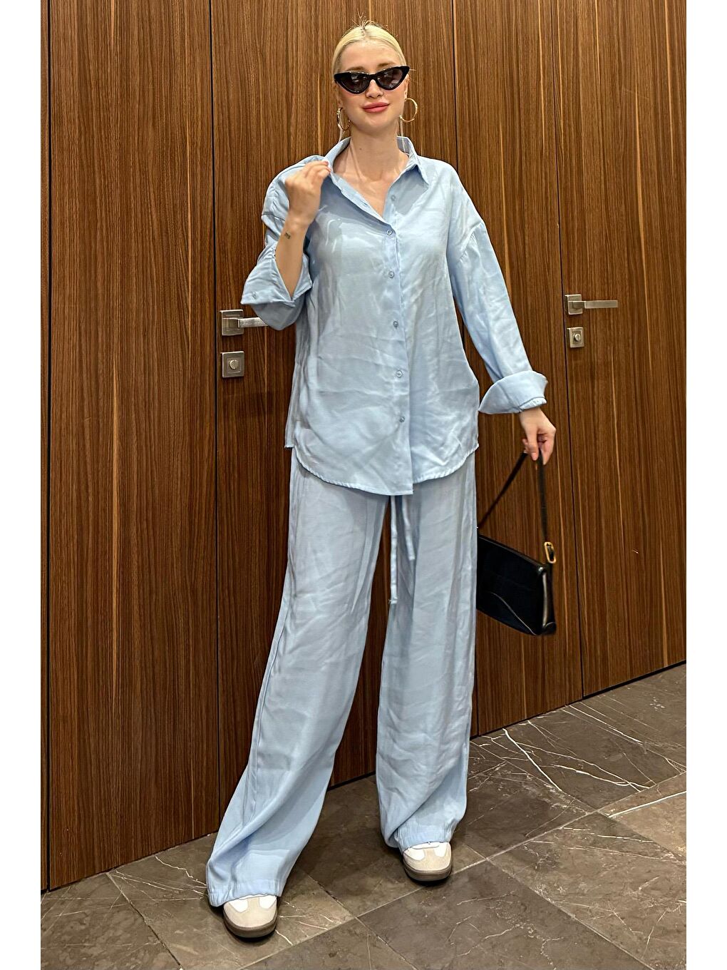 Mavi Basic Kadın Gömlek Pantolon İkili Takım Mg2352-6