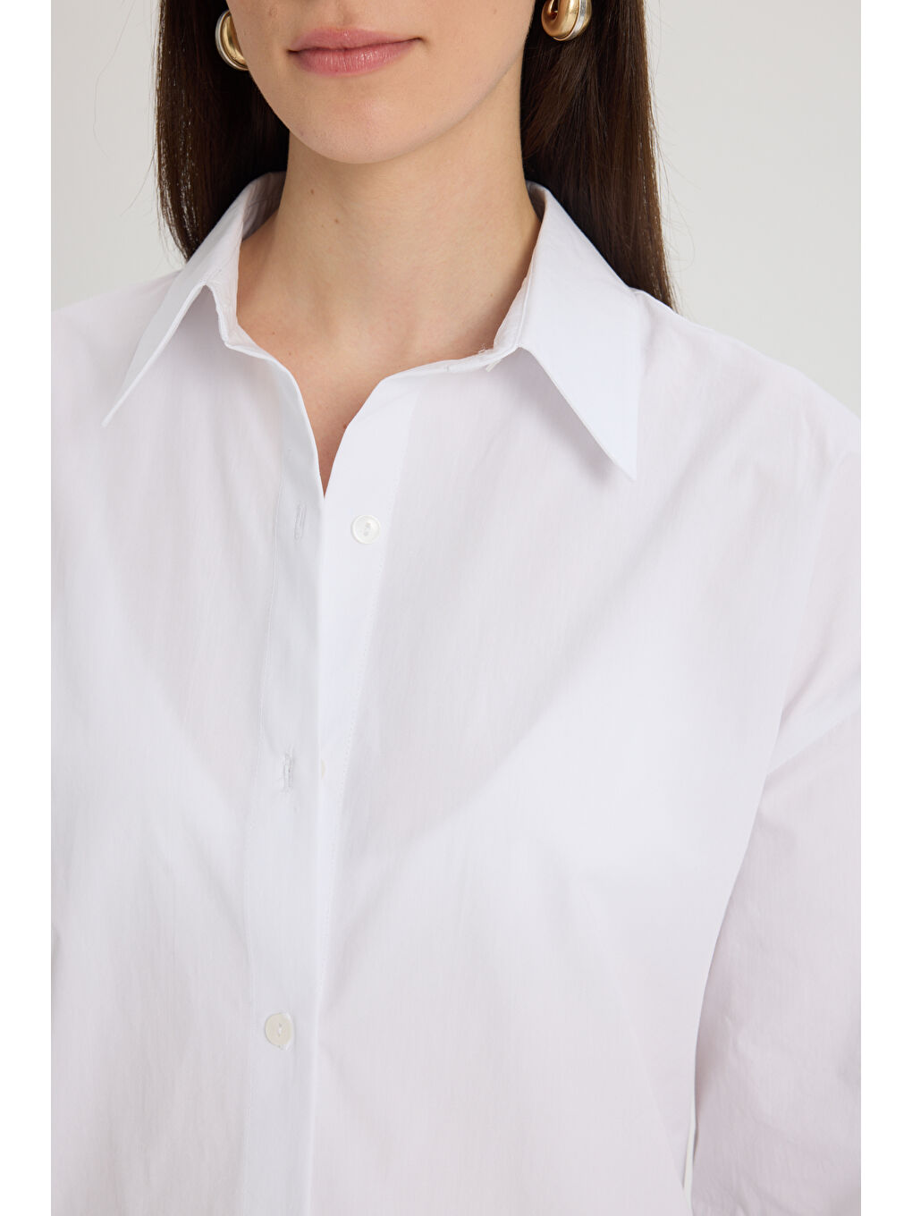 Oversize Beyaz Gömlek-6