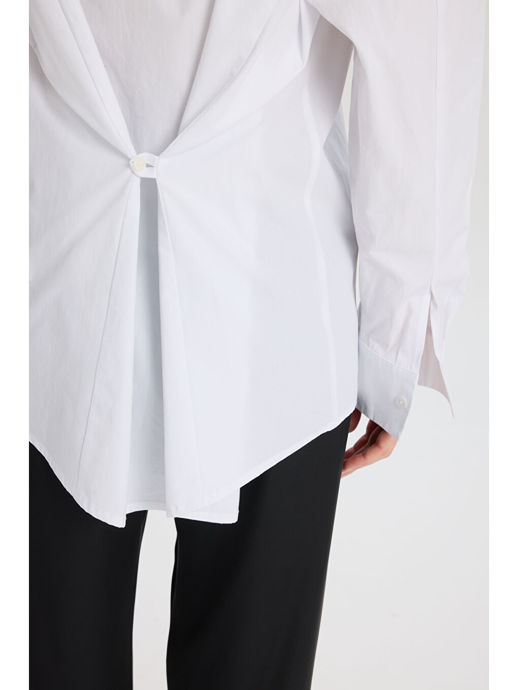 Oversize Beyaz Gömlek-7