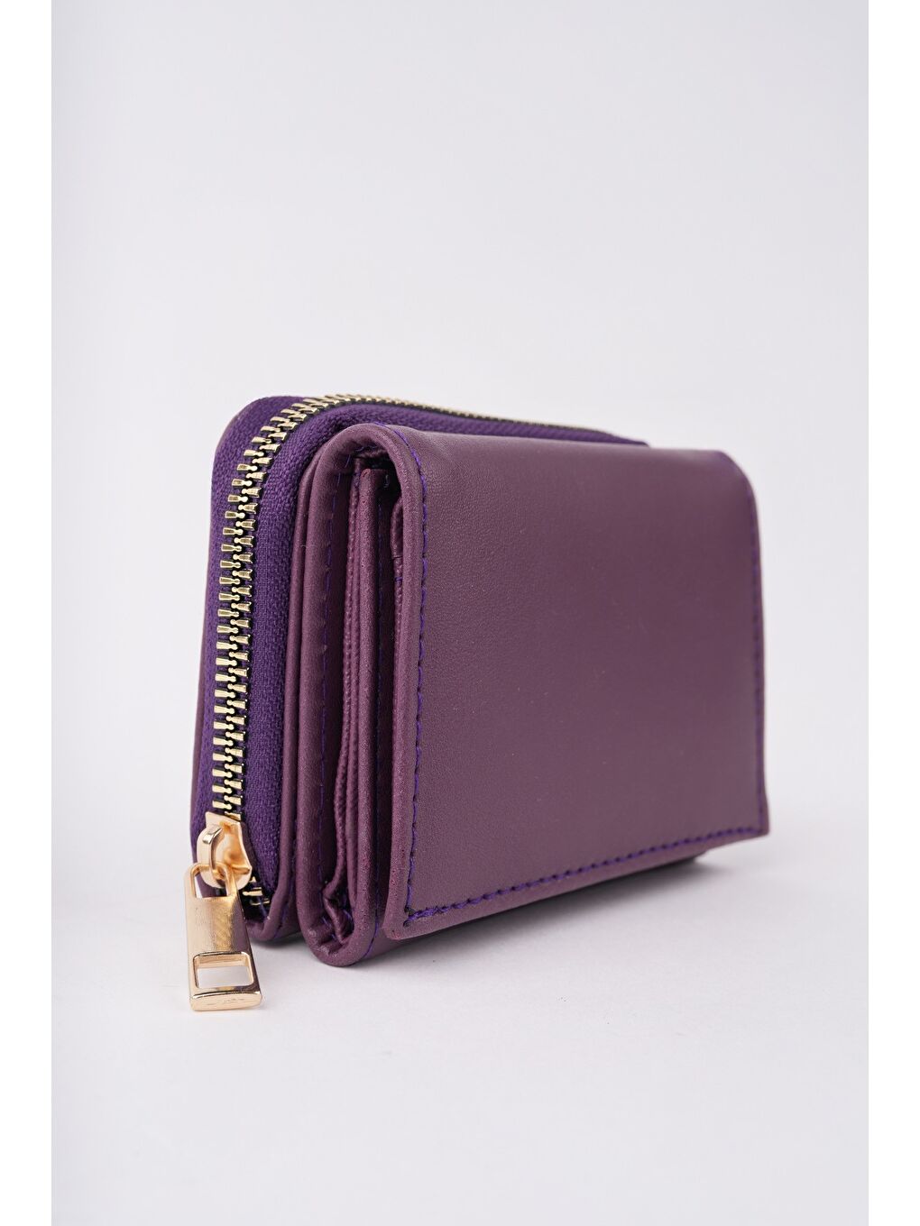 Mor LİTTLE Bozuk & Kağıt Para Bölmeli Fermuarlı Kartlık Kadın Cüzdan