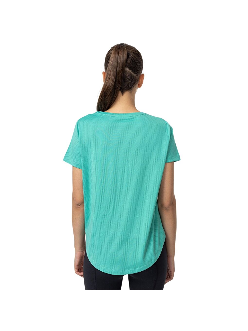 Turkuaz Tyme Kadın Mavi Koşu Tişört-4