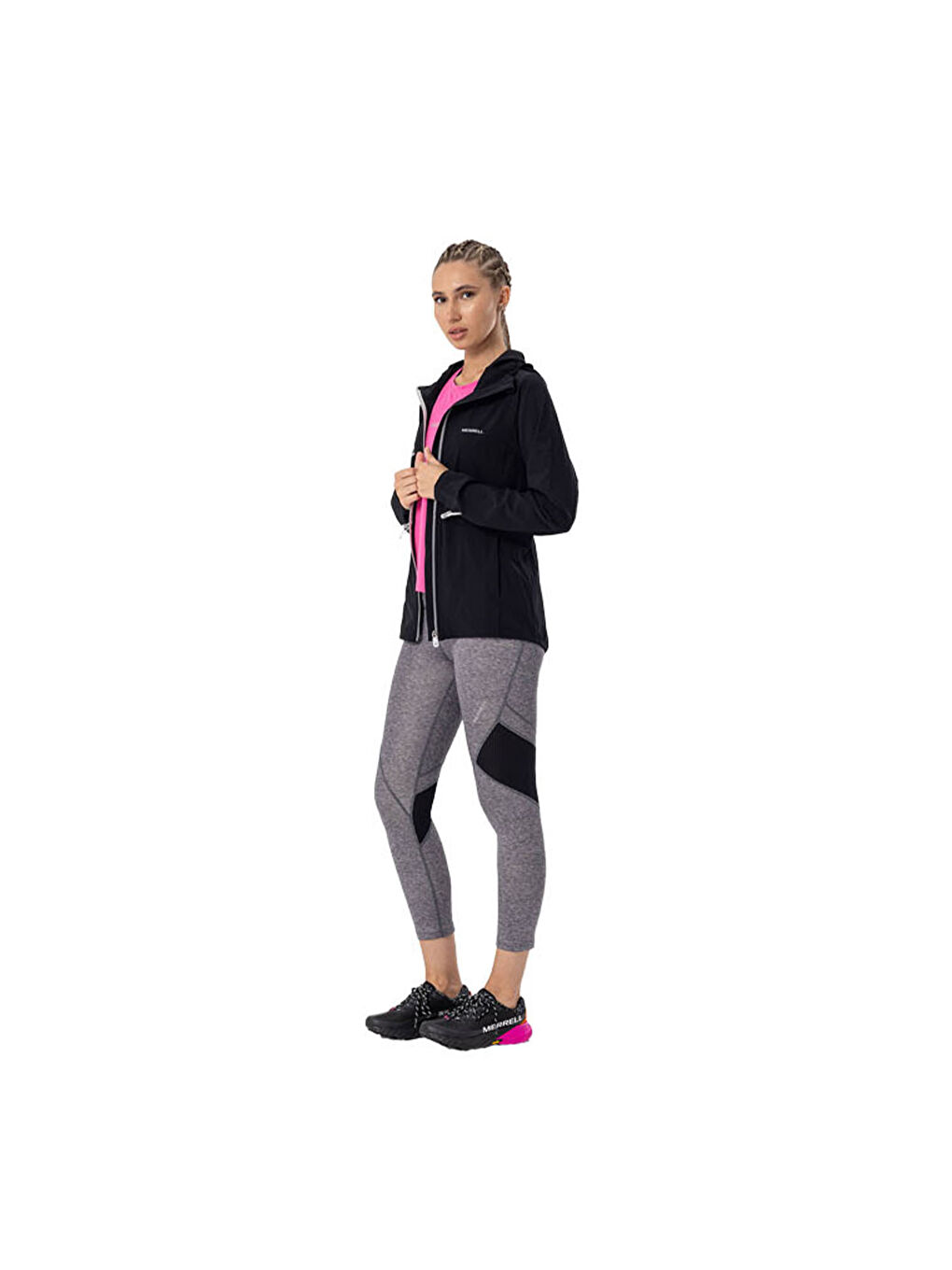 Just Kadın Siyah Koşu Ceketi-1